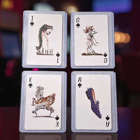 Christian louboutin! Aces's and faces! J Q K and A of Spades! In hard cover's! - Picture 1 of 2